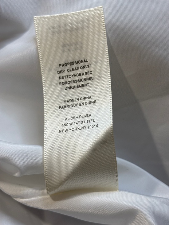 Alice + Olivia Reggie Racer Silk Embroidered Tulle Mini Dress Cobalt Blue Sz 2-4 - Picture 7 of 13